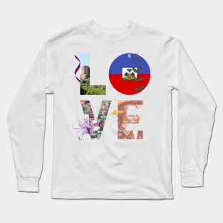 Love Haiti Long Sleeve T-Shirt